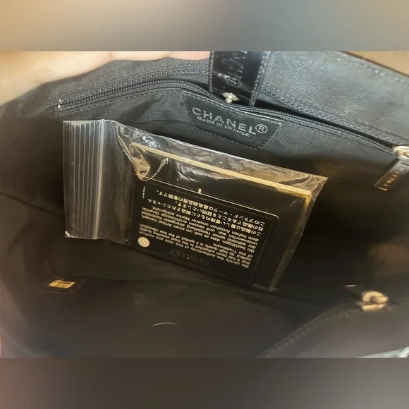 Chanel Vintage Black Fringe tote - Picture 5 of 6